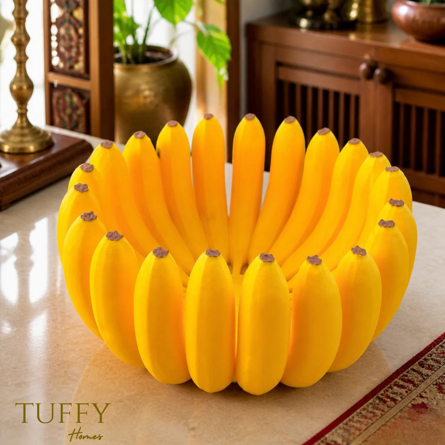 TUFFY HOMES Banana Bowl – Fruit, Vegetable Storage Container & Organizer